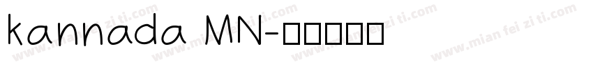kannada MN字体转换